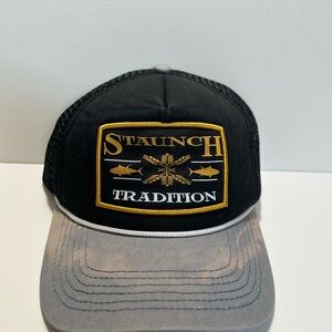 Vintage Black and Gold Men's Trucker Hat